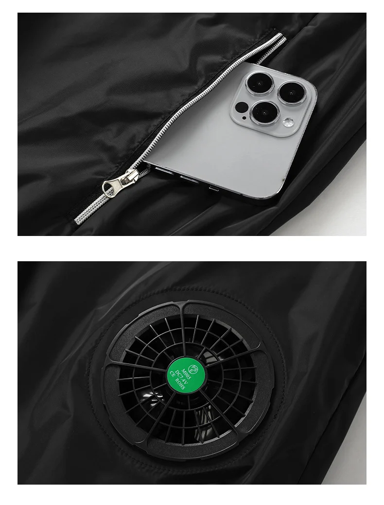 Cross-Border Supply of Intelligent Heatstroke Prevention Refrigeration Air-Conditioning Clothing Summer Cooling Fan Vest Outdoor Sun Protection Ice Vest Clothing