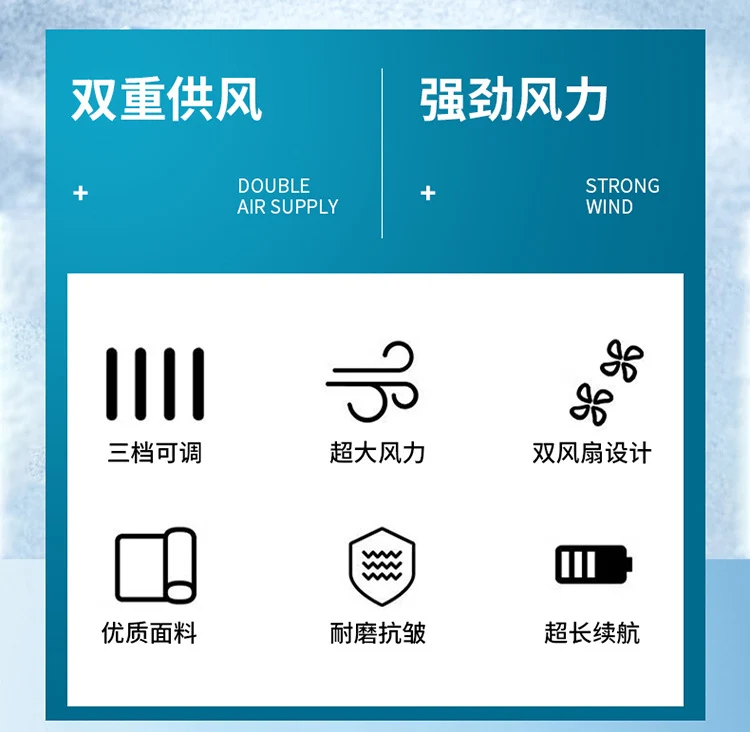 Summer new short-sleeved heatstroke prevention and cooling with fan air conditioning clothing men's work charging refrigeration welder cooling overalls