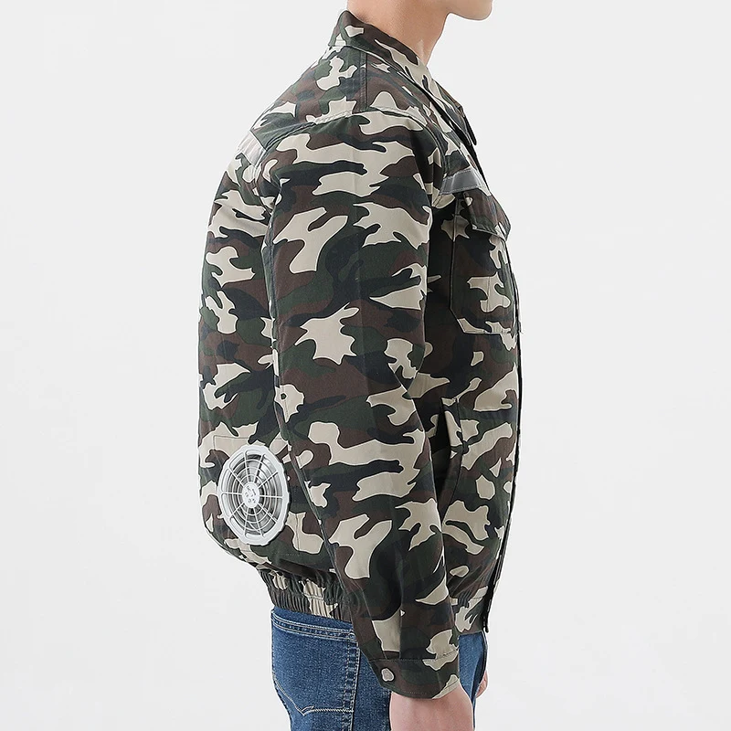 Summer Air Conditioning Clothing Clothes with Three Fans Heatstroke Prevention and Cooling Work Clothing for Men's Construction Site Heatstroke Prevention and Refrigeration Labor Protection Clothing