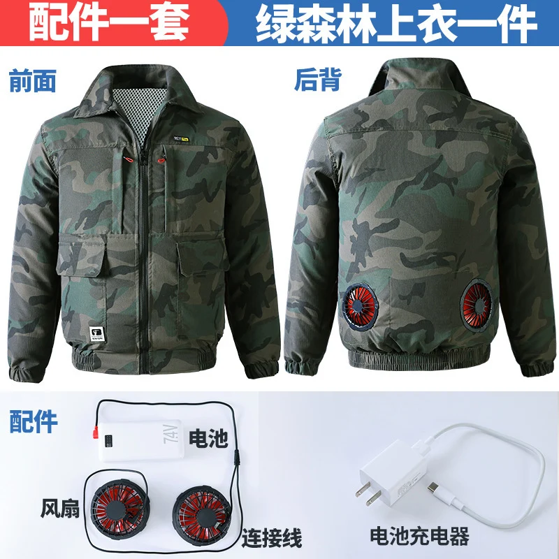 Summer Cooling Air-Conditioned Clothing for Men, Refrigeration Clothing with Fan, Welding Site Heatstroke Prevention Labor Protection Work Clothes