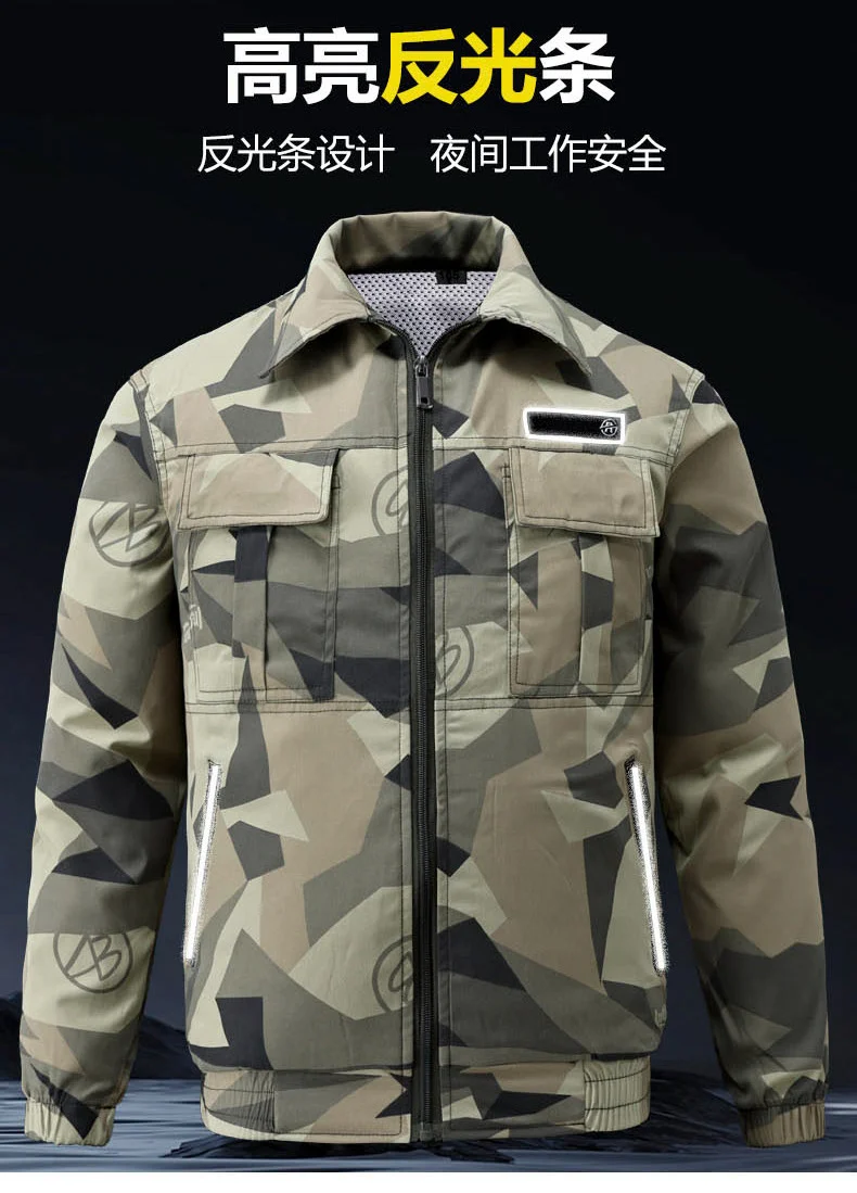 Summer Cooling Air-Conditioned Clothing for Men, Refrigeration Clothing with Fan, Welding Site Heatstroke Prevention Labor Protection Work Clothes