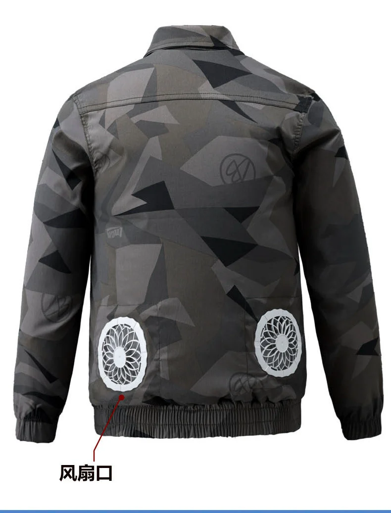 Summer Cooling Air-Conditioned Clothing for Men, Refrigeration Clothing with Fan, Welding Site Heatstroke Prevention Labor Protection Work Clothes