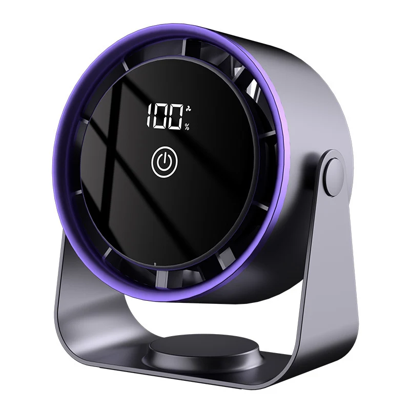 2025 New Desktop Fan Home Office Small Fan Student Dormitory Wall-Mounted Small Rechargeable Circulation Fan