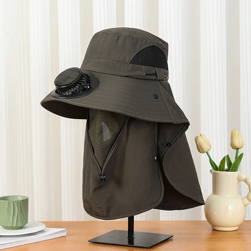 New Sun Hat for Men and Women in Summer, Uv Protection, Neck Protection, Sun Protection, Solar Fan Hat, Outdoor Mountaineering Fisherman Hat