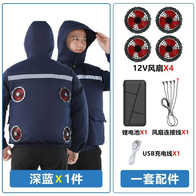Summer Air-Conditioned Clothing for Outdoor Labor Protection, Cooling and Sun Protection Clothing, Hooded Fan Clothing for Men and Women, Specially Designed for Outdoor Labor Protection