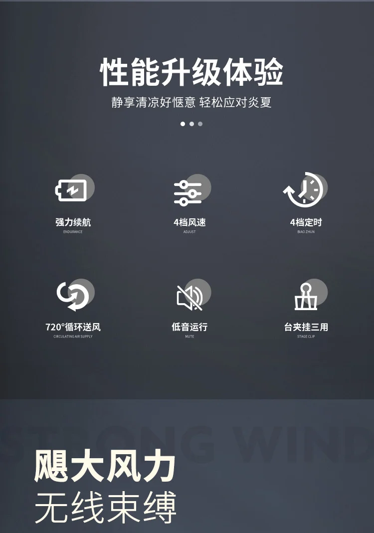 Factory wholesale New USB small fan adjustable speed timing office desktop fan dormitory clip fan one-piece delivery