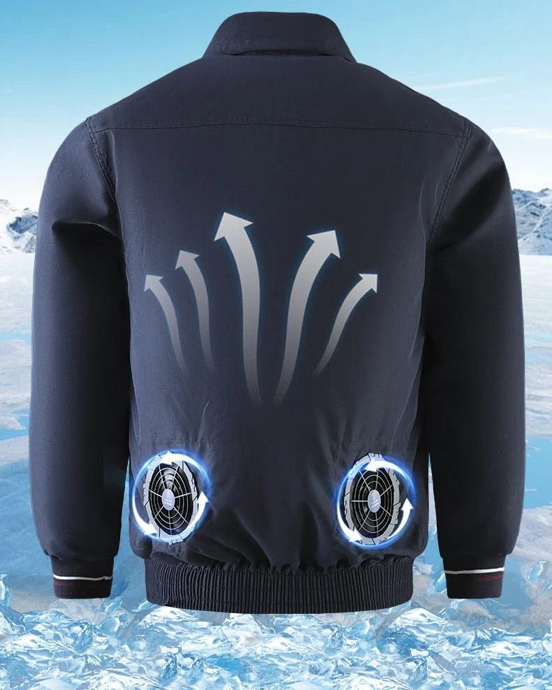 25 New Air-conditioning Clothes with Fan Outdoor Work Air-conditioning Shirt Factory Direct Cross-border Wholesale Exclusive