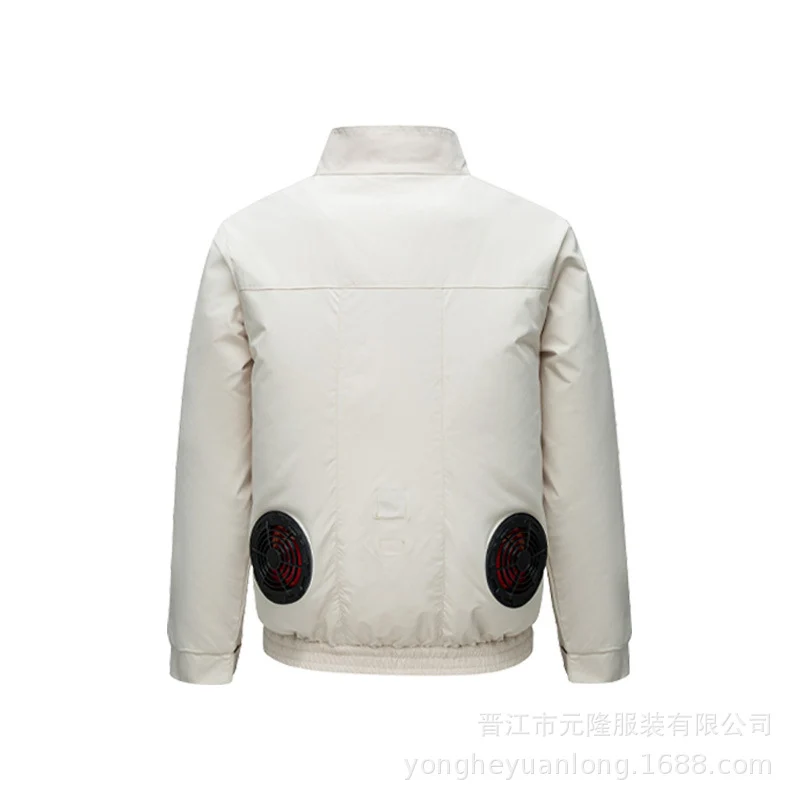 Cross-Border Summer Cooling Air-Conditioning Clothing with Fan Refrigeration Workwear Outdoor Heatstroke Prevention Fan Clothing Men's Labor Protection Clothing Work Clothes