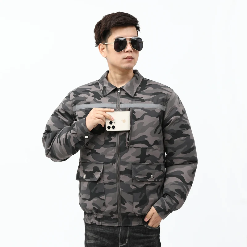 Heatstroke Prevention and Cooling Air Conditioning Clothes Men's Work Clothes Refrigeration with Fan Charging Site Labor Protection Clothes Welder Jacket