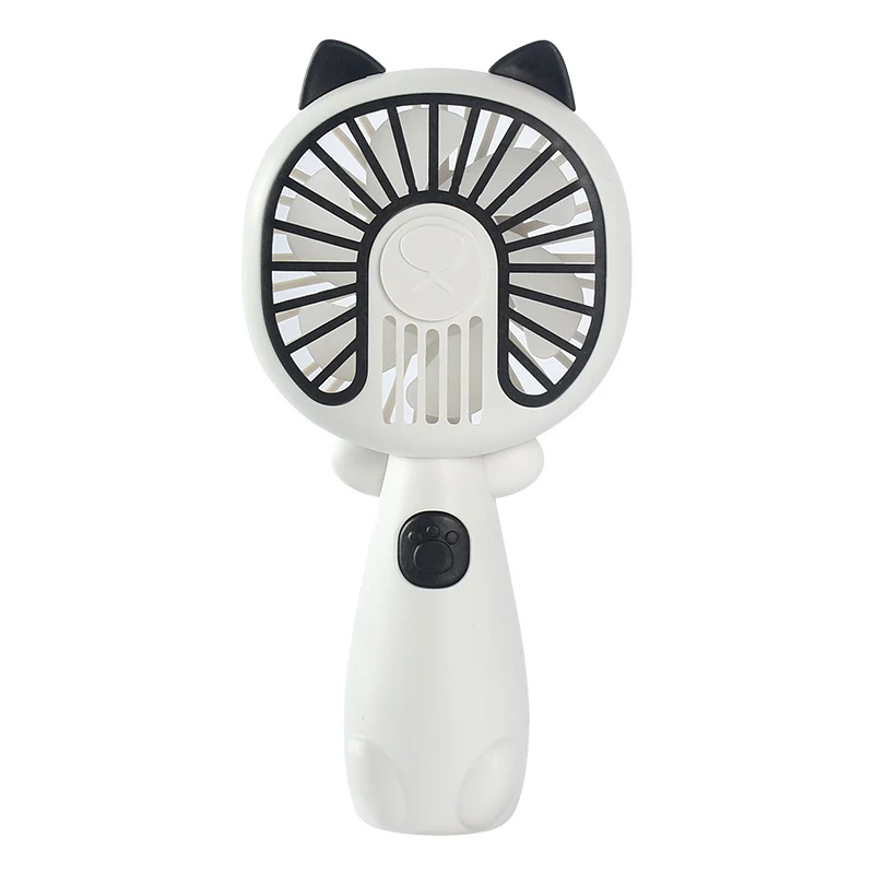 New cartoon mini fan summer outdoor portable USB rechargeable fan student dormitory desktop fan