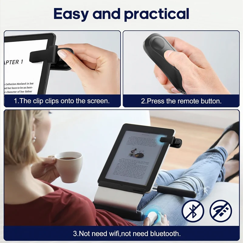 Yama wireless smart tablet novel page turning device for kindl e-book universal mobile phone selfie controller