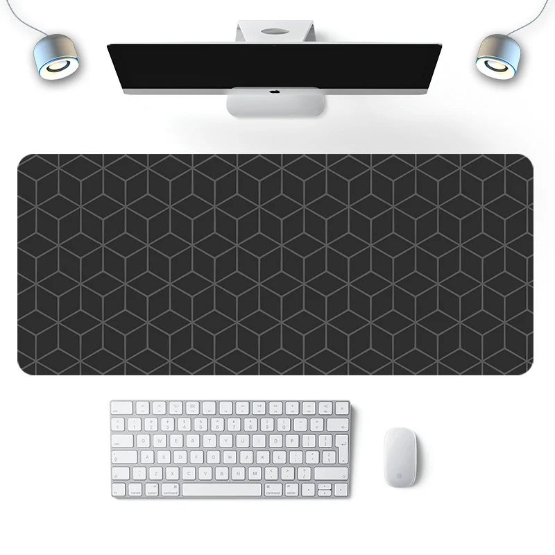 Simple Japanese mouse pad oversized electronic keyboard pad thermal transfer thick rubber wrist mouse pad wholesale