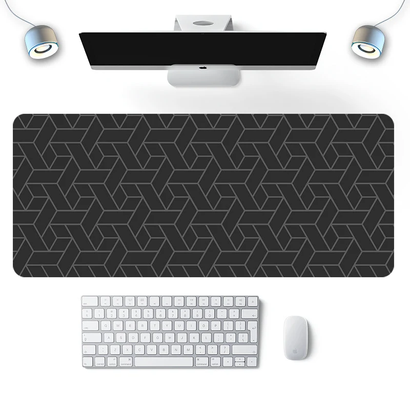 Simple Japanese mouse pad oversized electronic keyboard pad thermal transfer thick rubber wrist mouse pad wholesale