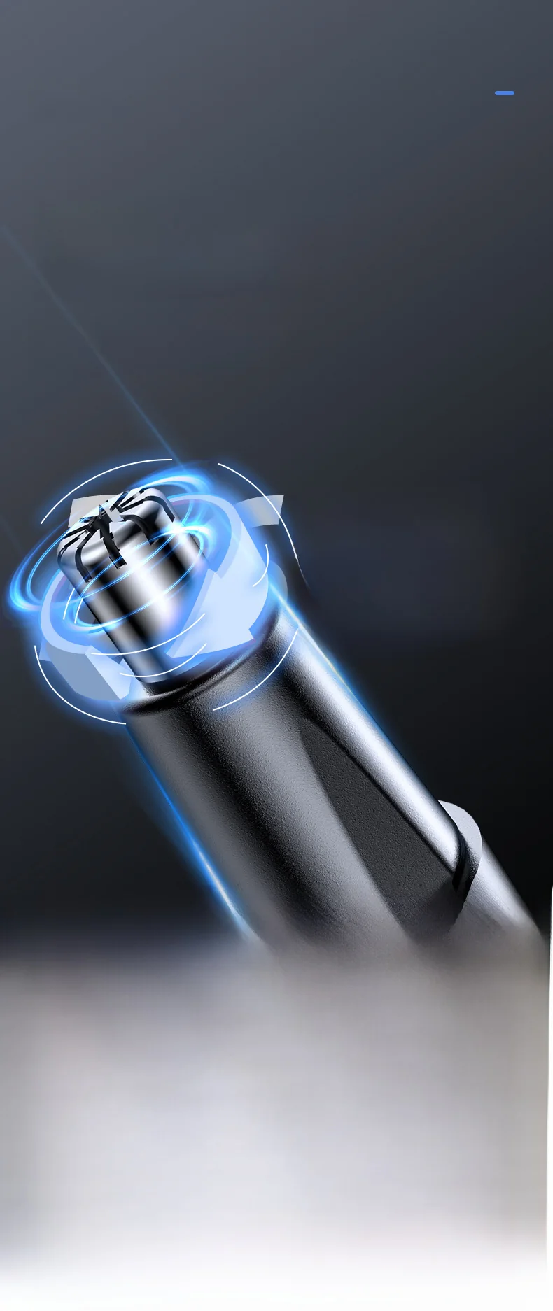 Manufacturer's New Electric Nose Hair Trimmer for Men and Women, Wholesale Two-In-One Portable Hair Removal Device
