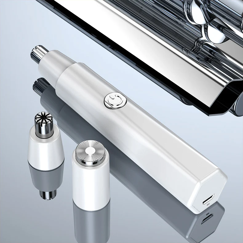 2021 New Model Men's Nose Hair Trimmer Mini Shaver for Trimming Nose Hair, Sideburns, and Ear Hair Dual-Head Trimmer