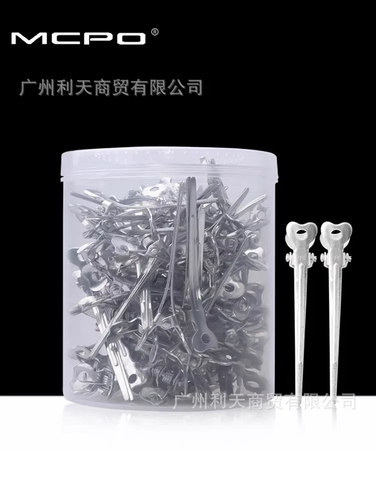 70 aluminum plate hairpin hairpin positioning clip partition clip hand push corrugated clip bangs clip modeling clip long mouth clip