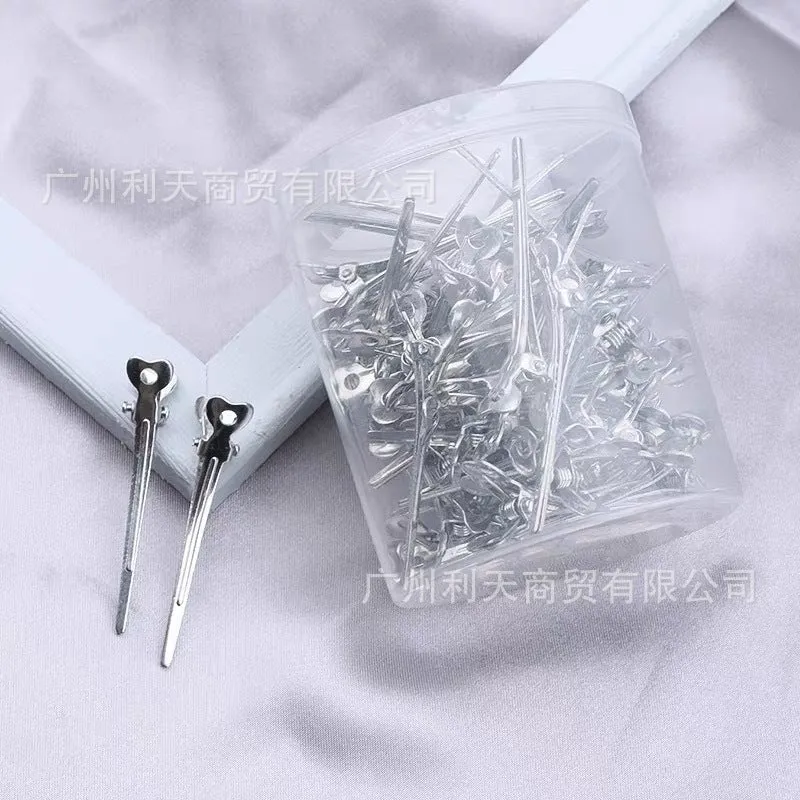 70 aluminum plate hairpin hairpin positioning clip partition clip hand push corrugated clip bangs clip modeling clip long mouth clip