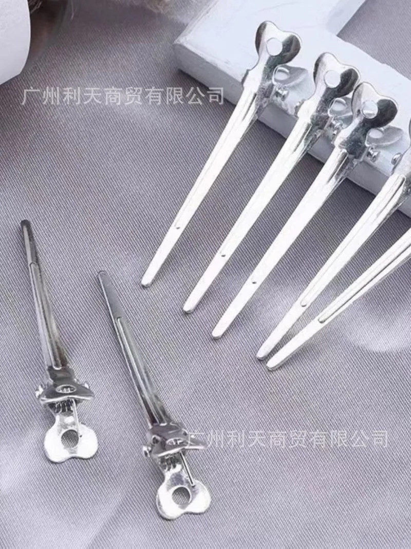 70 aluminum plate hairpin hairpin positioning clip partition clip hand push corrugated clip bangs clip modeling clip long mouth clip