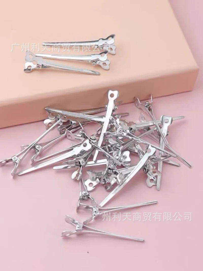 70 aluminum plate hairpin hairpin positioning clip partition clip hand push corrugated clip bangs clip modeling clip long mouth clip