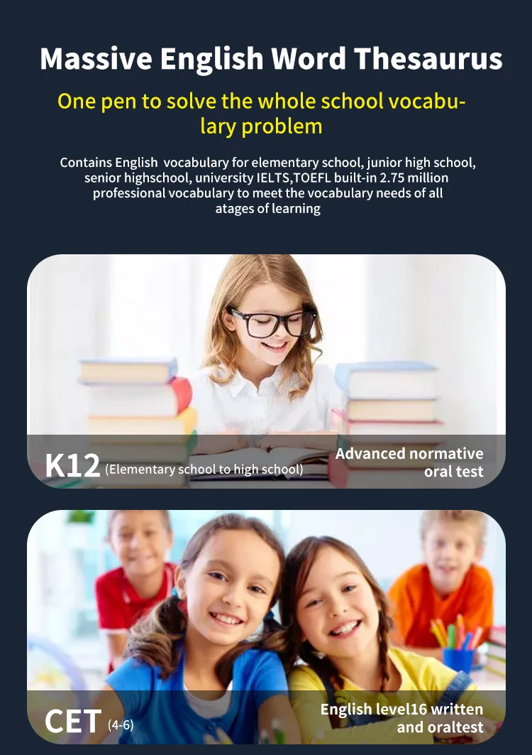 International version of scanning and translation pen, offline learning wifi scanning and translation pen multi-language