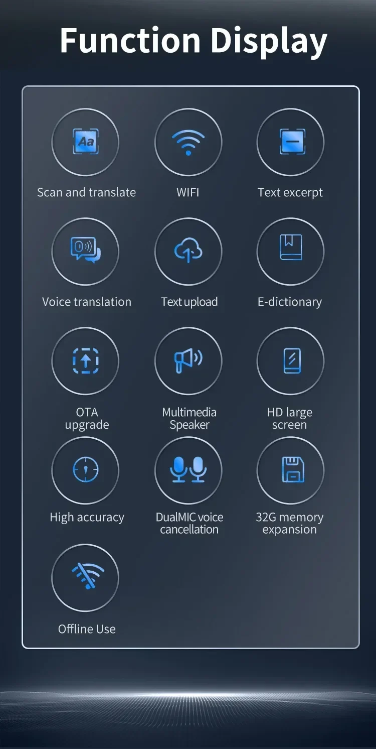 Smart Voice Scan Translator Pen A26 Real Time Language Translator Multifunction Dictionary Translation Business Travel Abroad