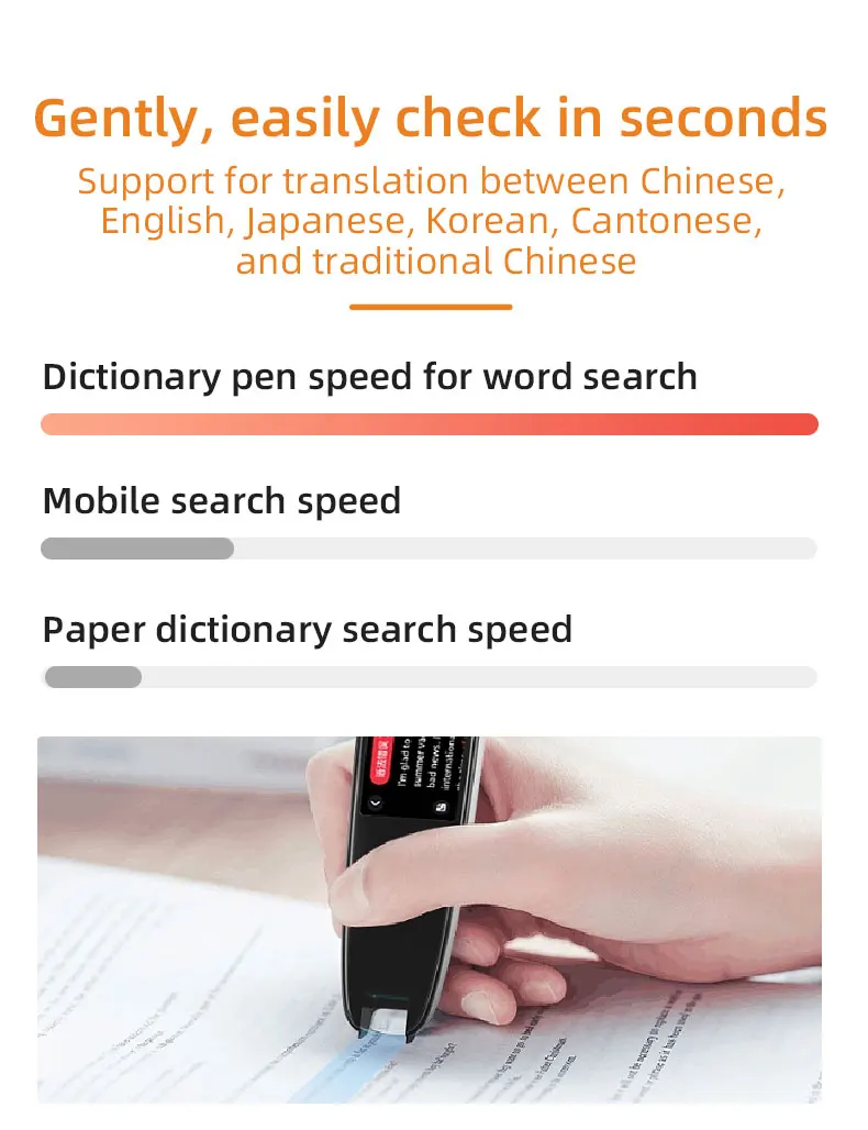 MSAI S7 S6 AI Translator Offline 60 Languages Scan Pen Scanning Voice 134 Languages Translation Dictionary Recorder for Travel