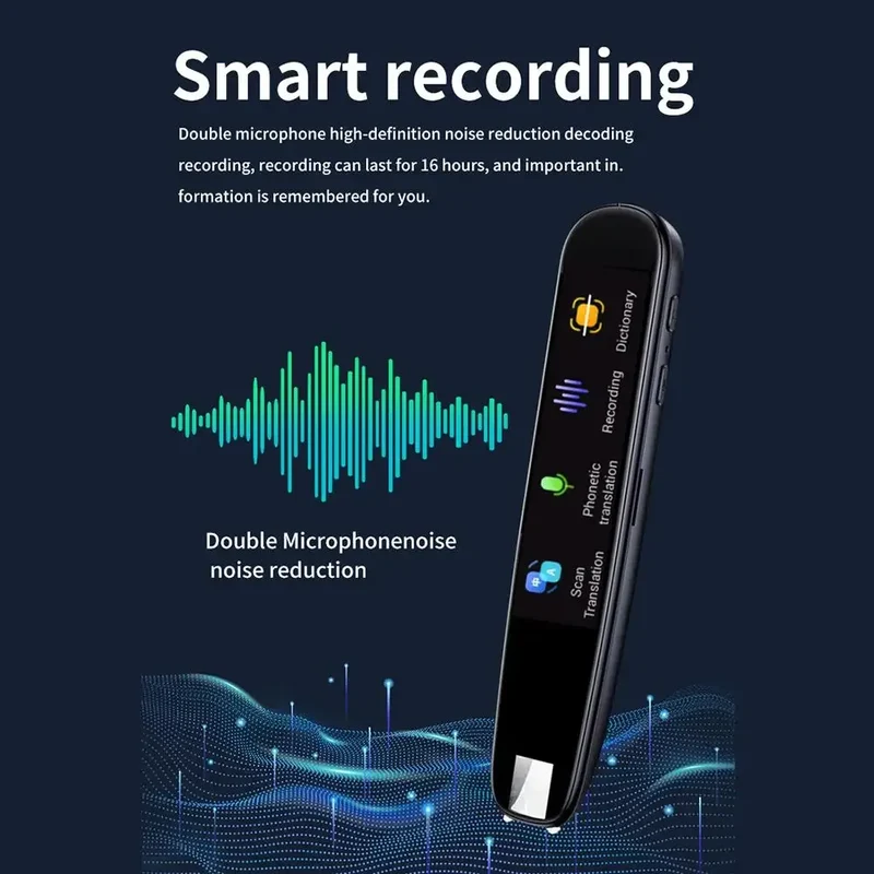 Smart AI Scan Reader Portable Voice Translator Scanner Pen WIFI AI Voice 112 Languages Translator for Dyslexia Autism
