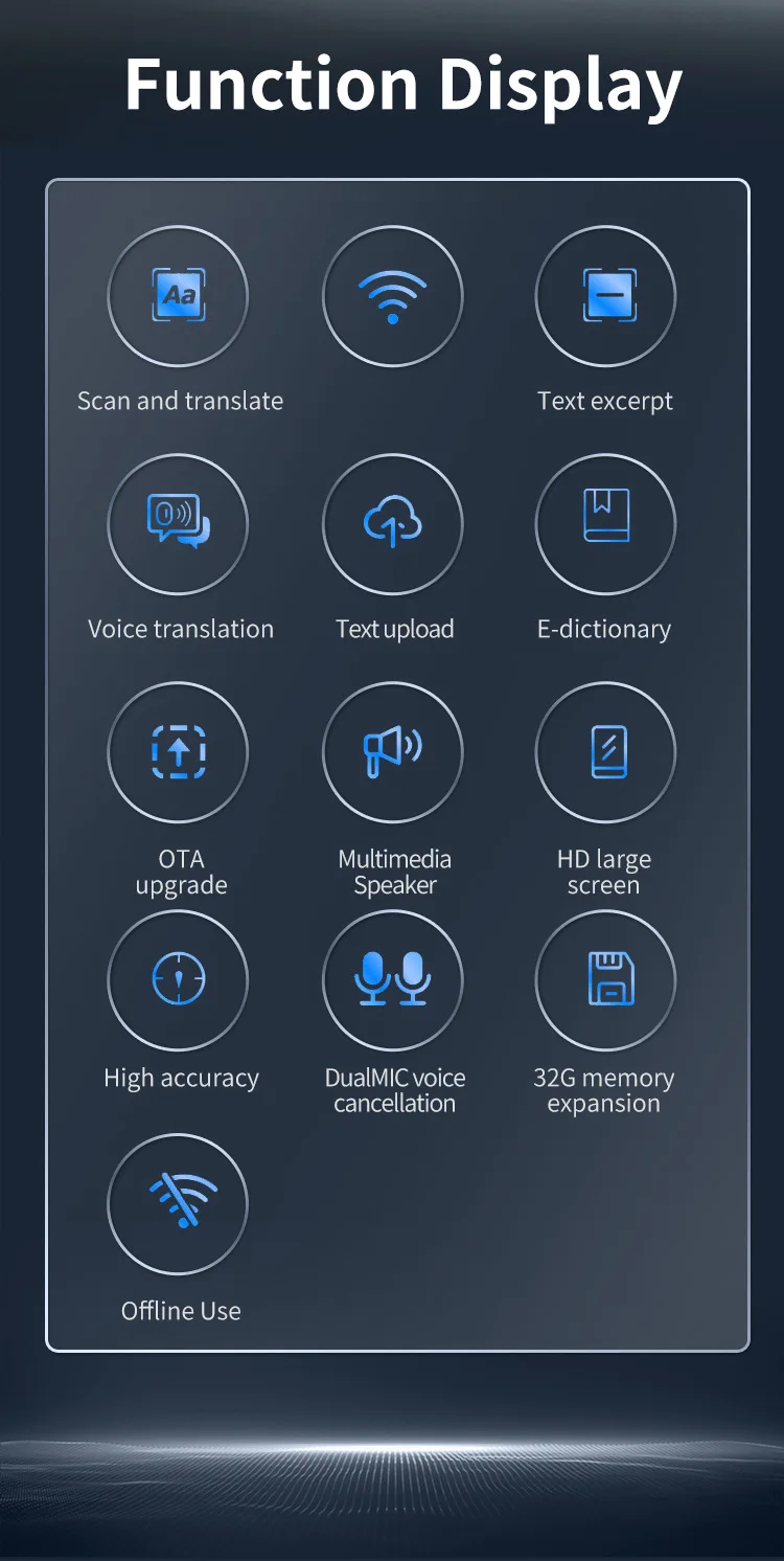 Translation Pen For Teacher Student Smart Voice Scan Translator Pen Multifunction Dictionary Translation Business Travel Abroad