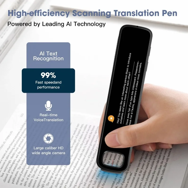 X10 Point Reading Translation Pen 3.76 Inches 142 Language Electronic Voice Scanning Pen Mutual Translation Dictionary Pen