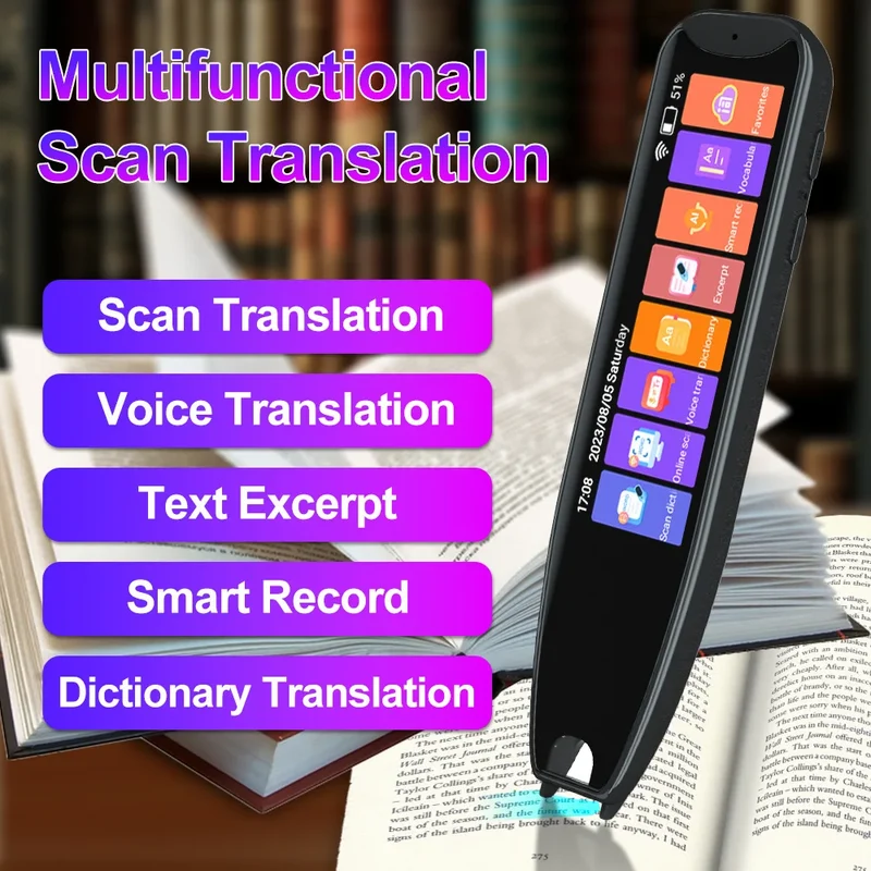 New MD22 Voice Translator Offline Scan Translation Pen 134 Voice Translation 9 OfflineTranslation Business Scanning Reading Pen