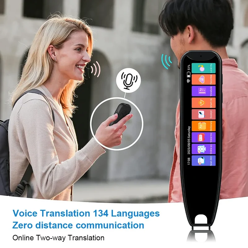 New MD22 Voice Translator Offline Scan Translation Pen 134 Voice Translation 9 OfflineTranslation Business Scanning Reading Pen