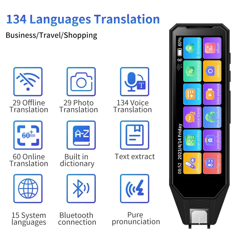 New style MD09 Intelligent Translation pen voice converter offline scanning translation pen Business travel dictionary pen