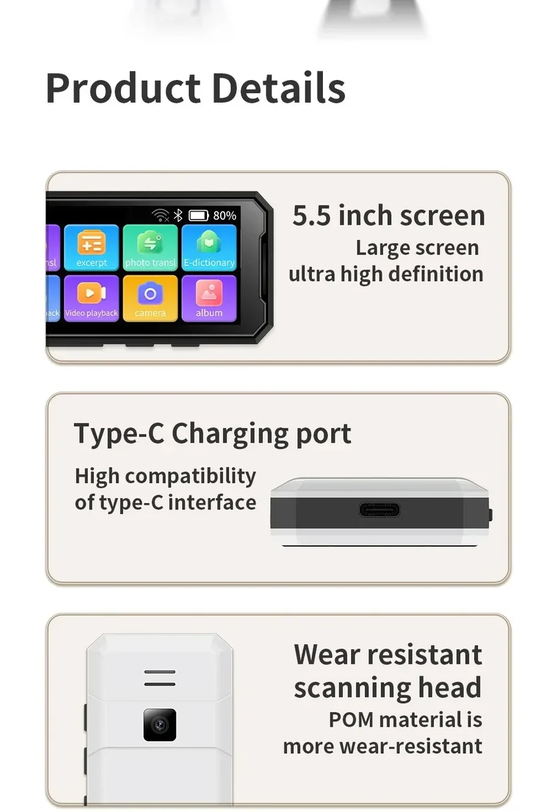 New style MD09 Intelligent Translation pen voice converter offline scanning translation pen Business travel dictionary pen