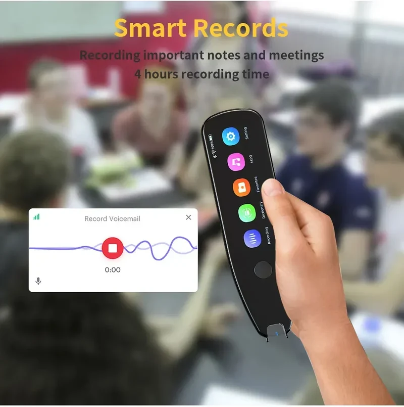 German Spanish French Italian Korean Portuguese Russian Scanning Voice Translation Pen Offline Online Language Learn Translator