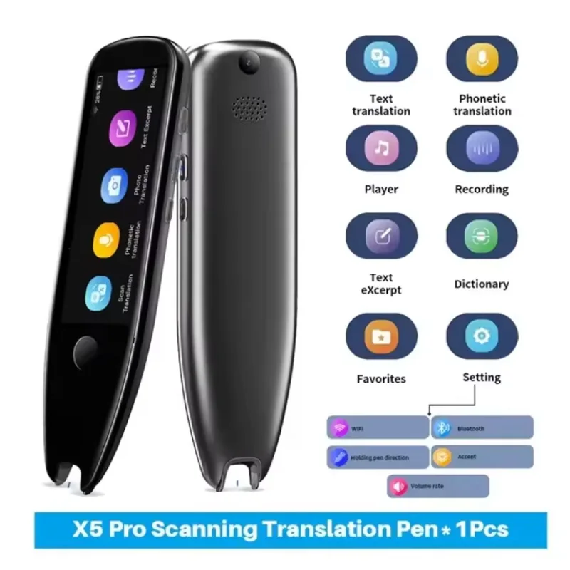 German Spanish French Italian Korean Portuguese Russian Scanning Voice Translation Pen Offline Online Language Learn Translator