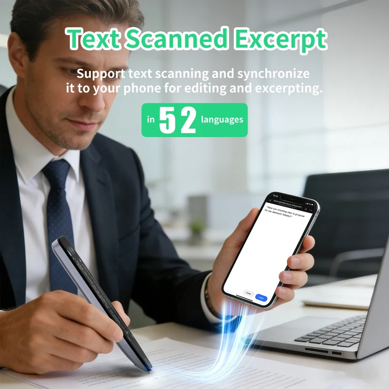 Scan Translator Pen, Dyslexia Tools, Language Translator Device, Text to Speech Reading Pen , 142 Online/10 Offline Languages