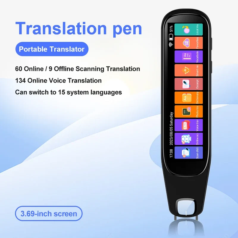 MD21 voice Translation Pen Real Time Intelligent Text Scanning Point Reading Learning Smart Voice Translator Recording Pen