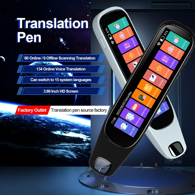 MD21 voice Translation Pen Real Time Intelligent Text Scanning Point Reading Learning Smart Voice Translator Recording Pen