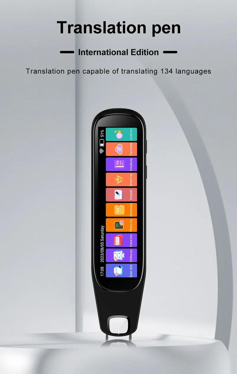 MD21 voice Translation Pen Real Time Intelligent Text Scanning Point Reading Learning Smart Voice Translator Recording Pen