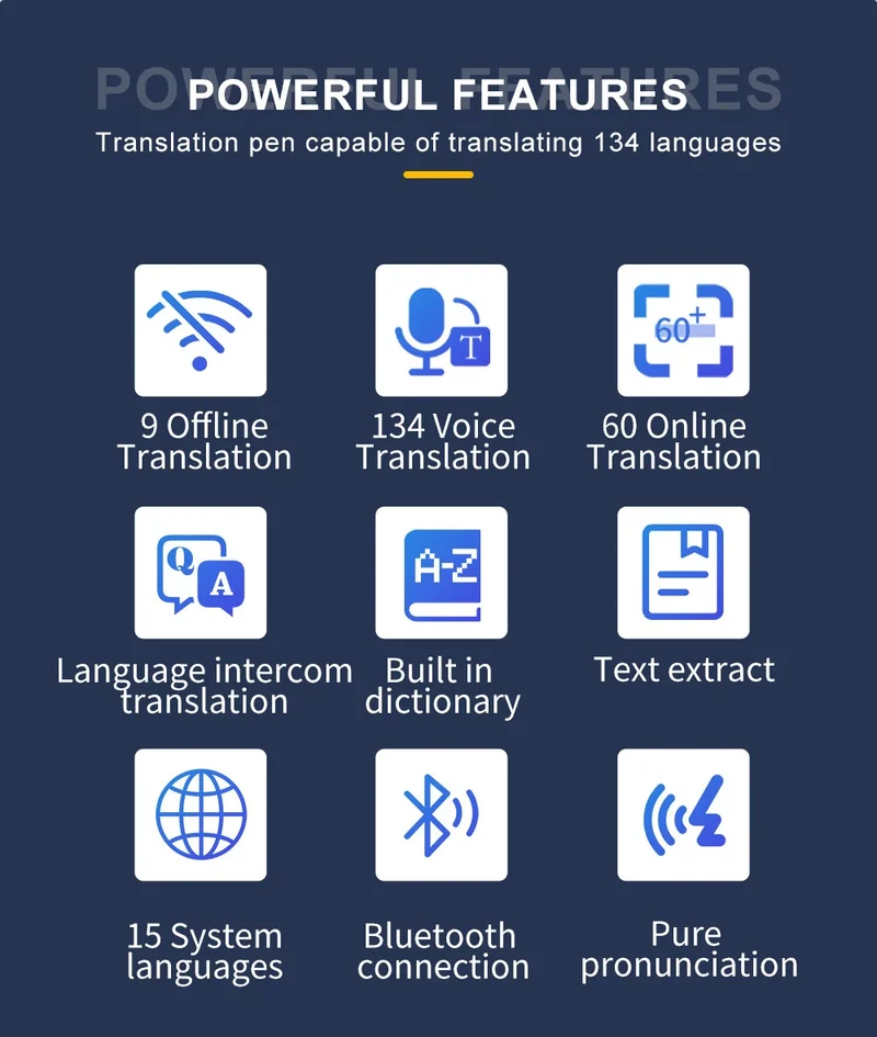 MD21 voice Translation Pen Real Time Intelligent Text Scanning Point Reading Learning Smart Voice Translator Recording Pen