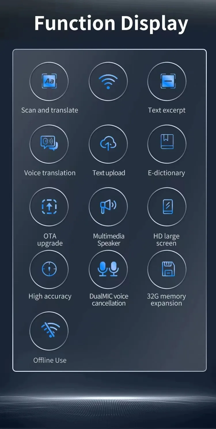 Scanning Translation Pen Portable Translator Spanish Russian Arabic Portuguese Korean French Ukraine Hebrew Offline Translate A6