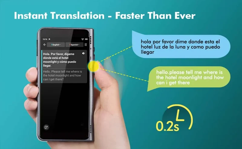 Timekettle Fluentalk T1 Portable Language AI Translator Photo/Offline/Online Smart Realtime Translation For Foreign Travel Study