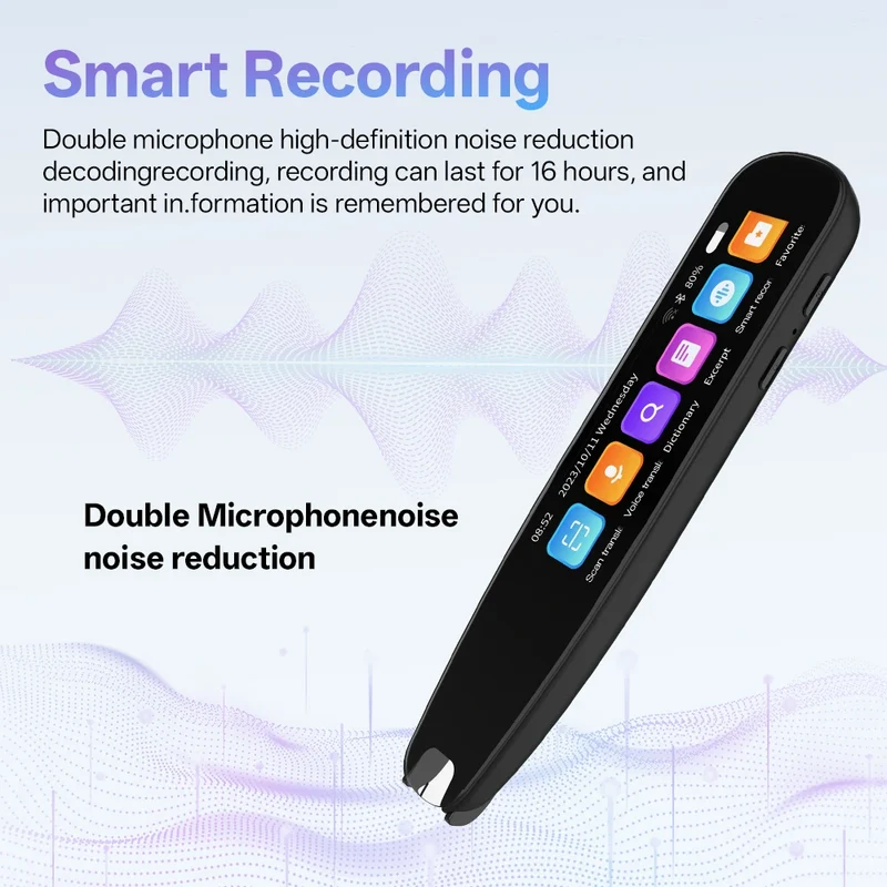 MSAI S6-AI Free AI Scan Translator Pen 12 Languages Scan to Text 134 Online Voice Translation Vocabulary Library for Student