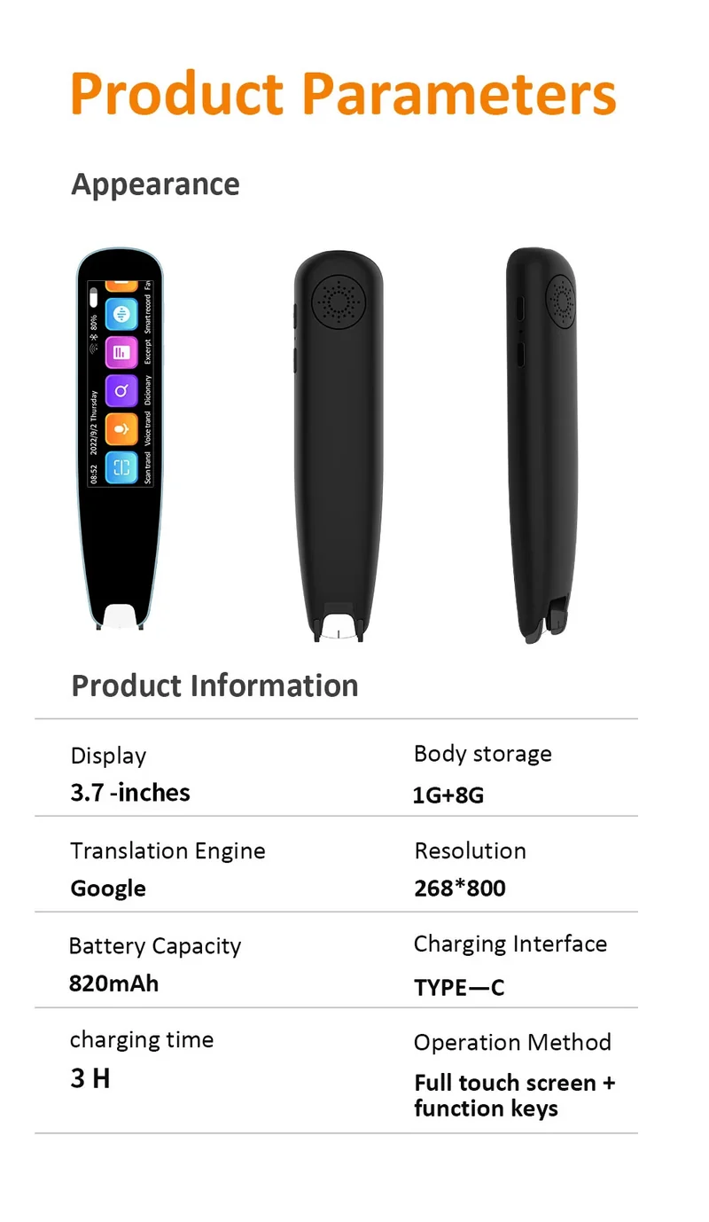 MSAI S6-AI Free AI Scan Translator Pen 12 Languages Scan to Text 134 Online Voice Translation Vocabulary Library for Student