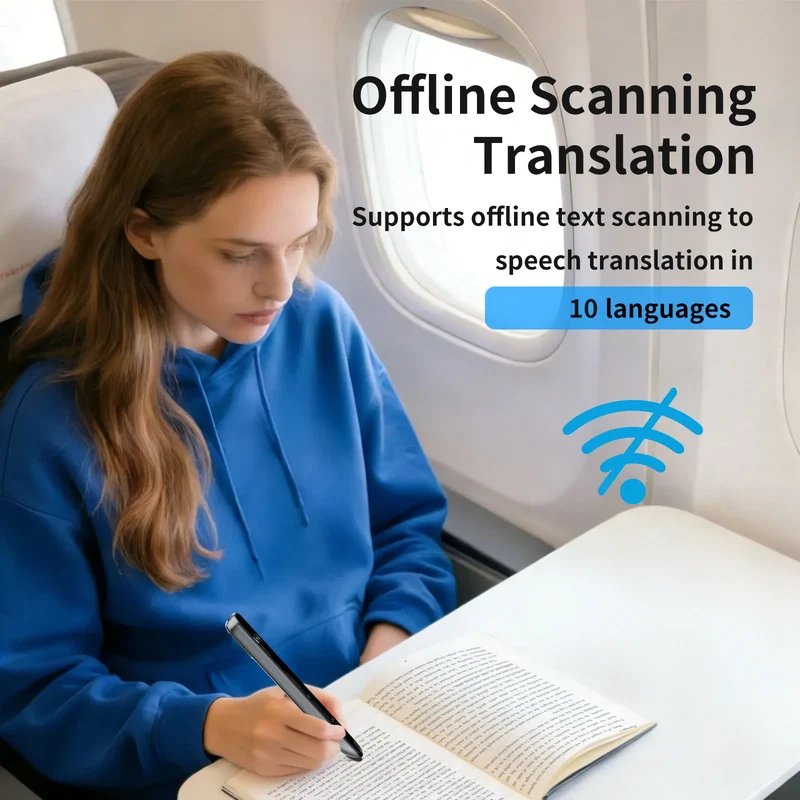 Translation Pen Real Time Intelligent Offline Scanning Point Reading Learning Smart Voice Photo Translator Device Recording Pen