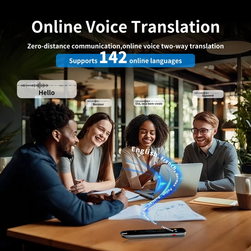Translation Pen Real Time Intelligent Offline Scanning Point Reading Learning Smart Voice Photo Translator Device Recording Pen