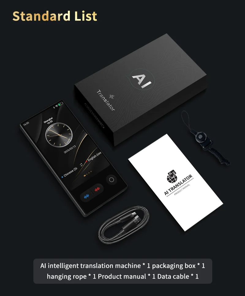 Language Translator Device 148 In Real-time Online Languages Translation Device Portable AI ChatGPT Photo Intelligent Translate