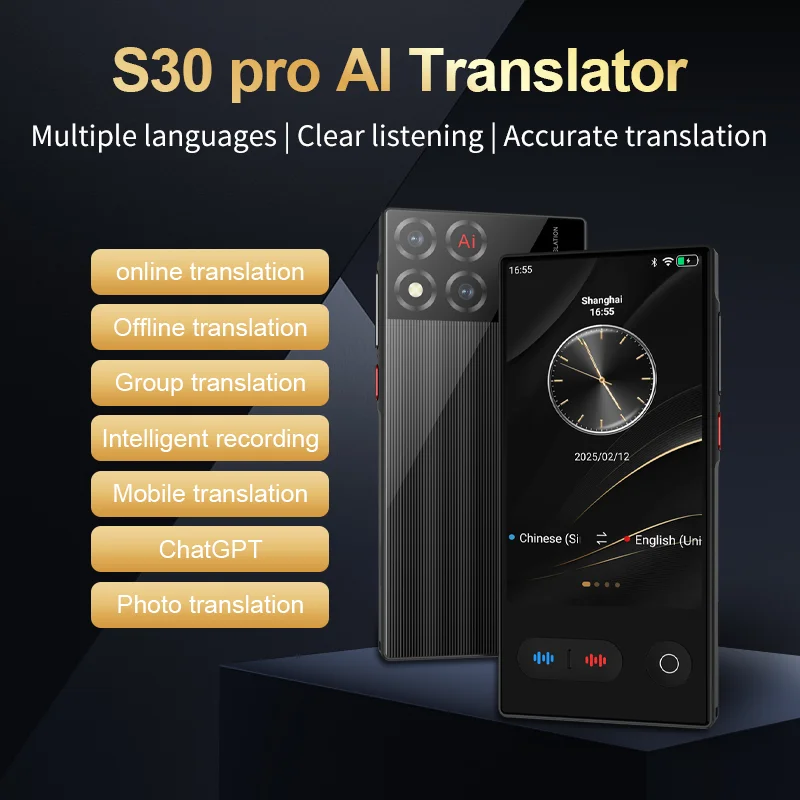 Language Translator Device 148 In Real-time Online Languages Translation Device Portable AI ChatGPT Photo Intelligent Translate