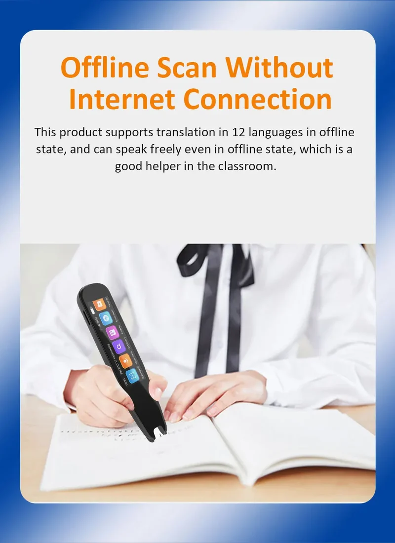 S6 AI Electronic Dictionary Pen S8-PRO 60-Language Online Scanner Dictionary Recorder 134 Online Voice Translation for Learn
