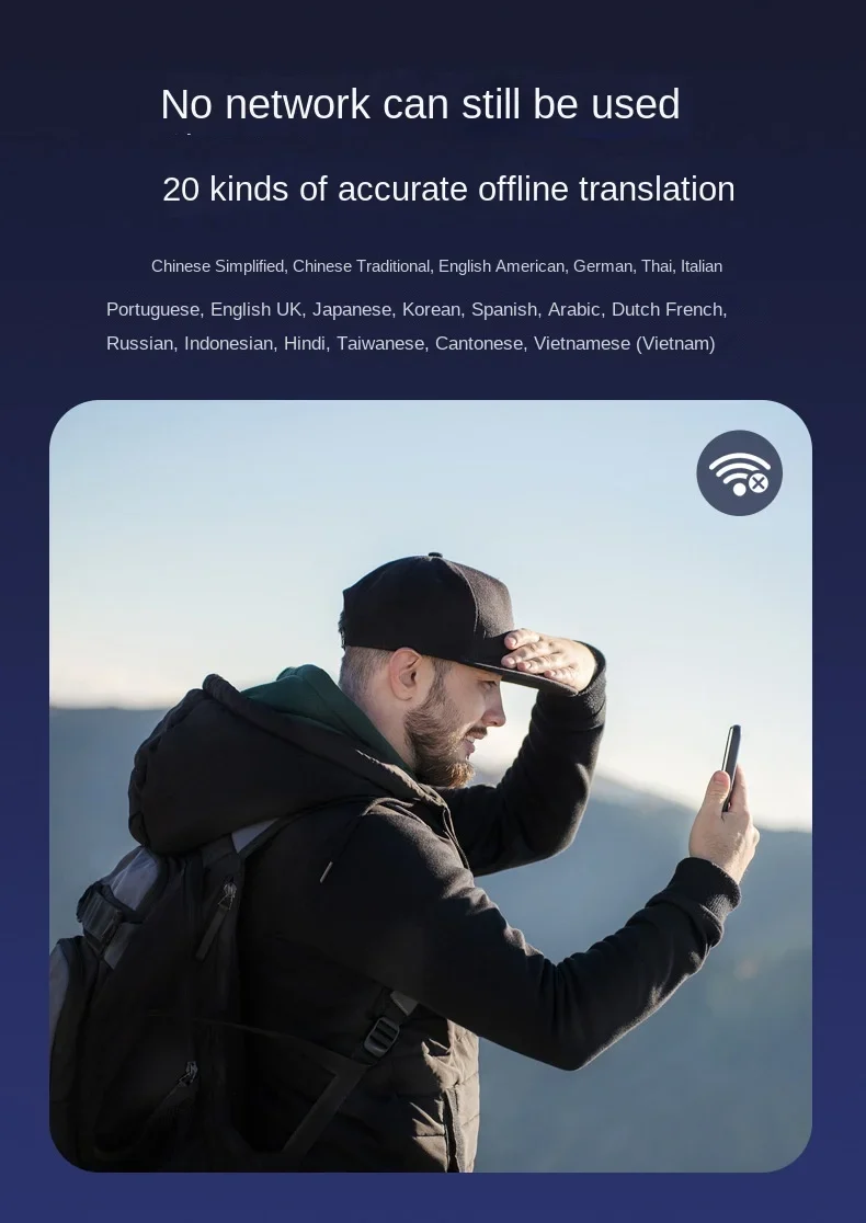Smart Translator Z9 Global Languages Voice Intelligent Online Translation Machine Speech Translate Device Support 4G SIM Card